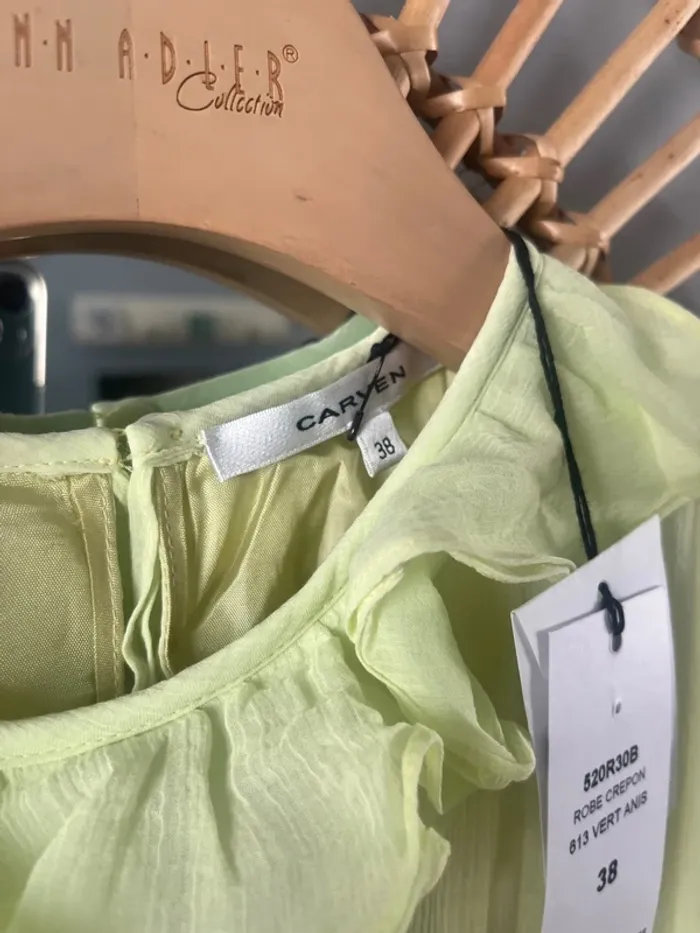 Magnifique robe été Carven modèle Crepon taille 38 neuve avec étiquette - photo numéro 8