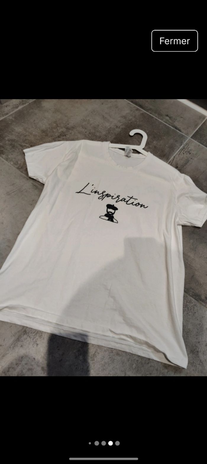 Lot t-shirt manches courtes photo l'inspiration l'artiste chef d'oeuvre - photo numéro 8