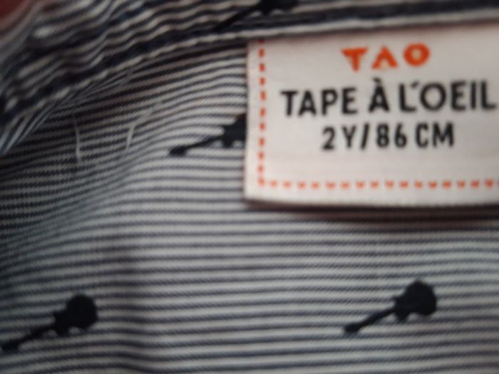 Chemise tape à l'œil 2 ans garçon - photo numéro 5
