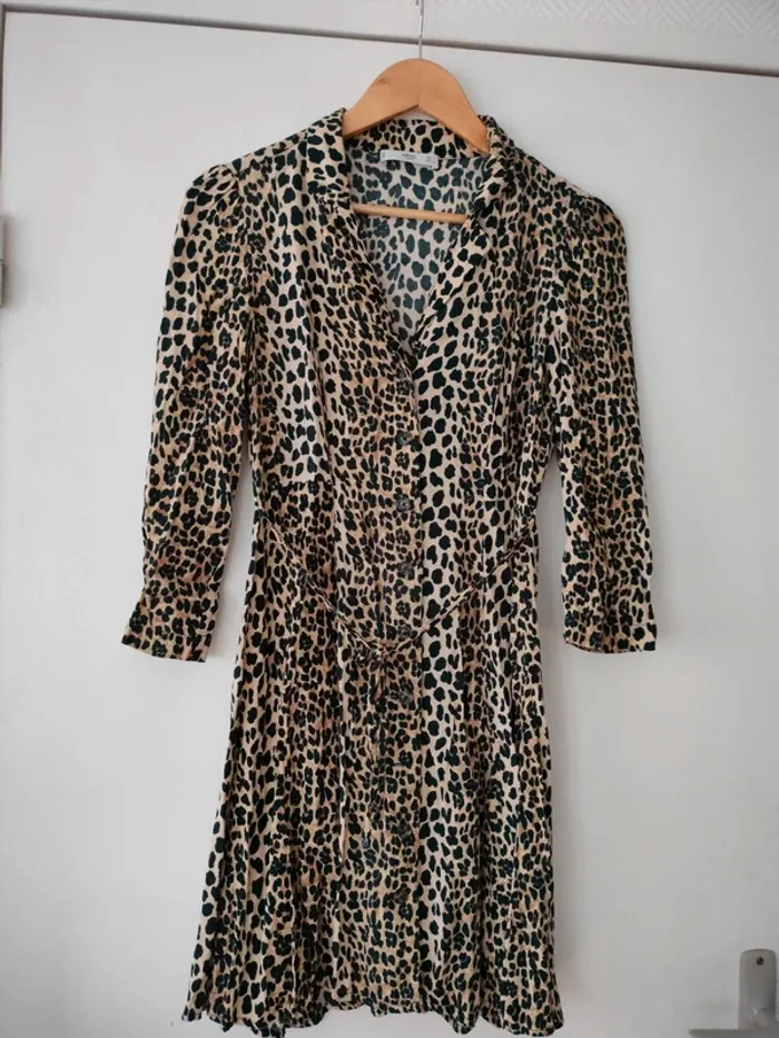 Robe léopard Mango S