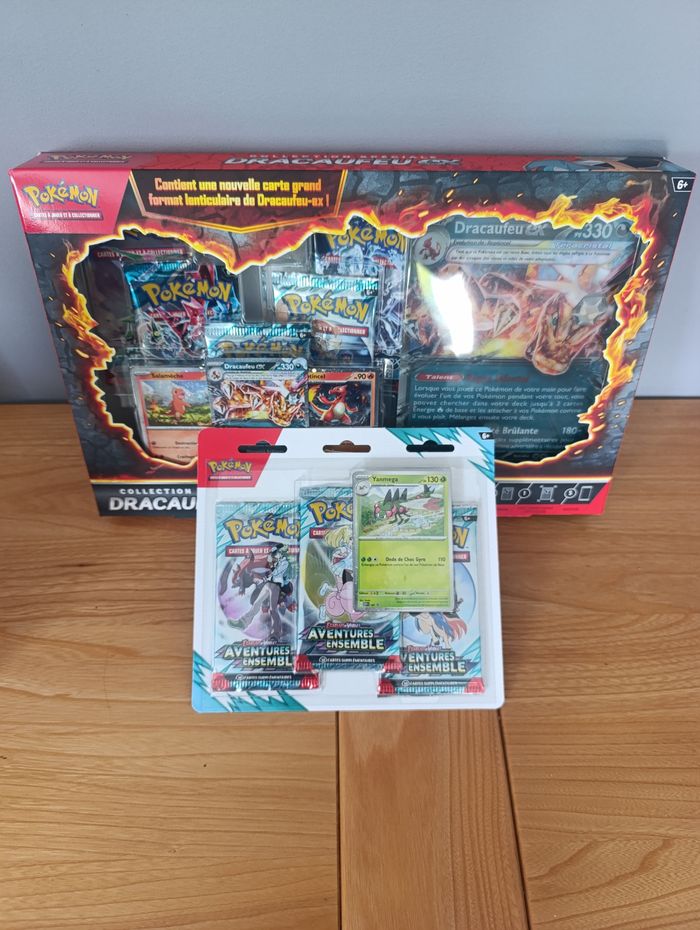 Lot de coffrets  Dracaufeu + Tripack