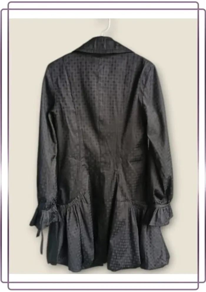 Manteau mi-long Morgan , coupe droite bas évasé,manches évasées - photo numéro 12