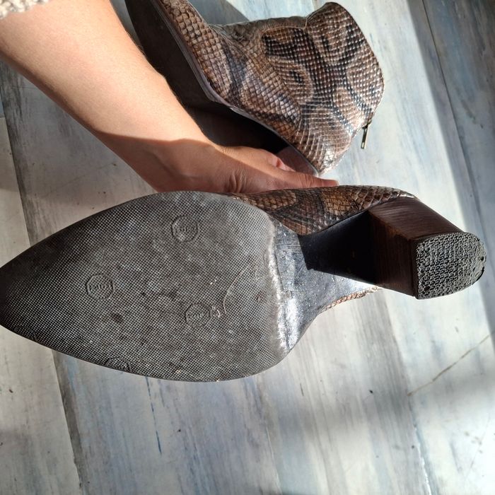 Bottines à talon  python - photo numéro 3