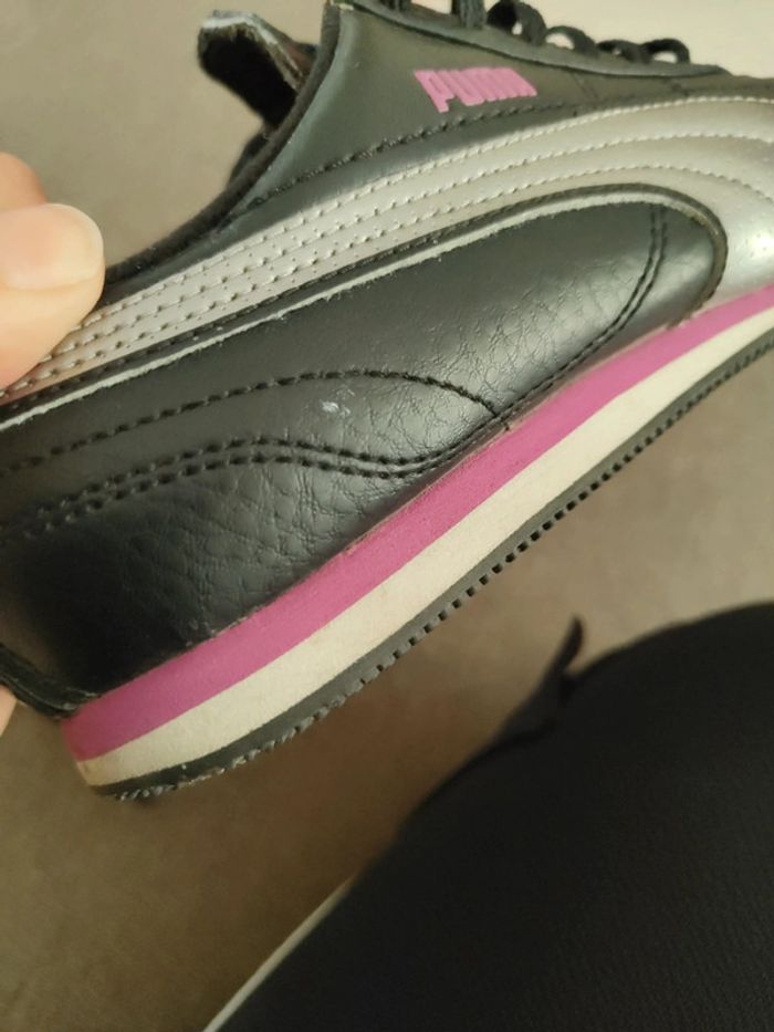 Baskets noires argentées Puma - photo numéro 7