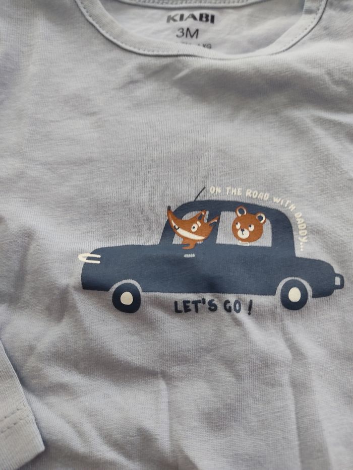 T-shirt manche longue 3 mois - photo numéro 2