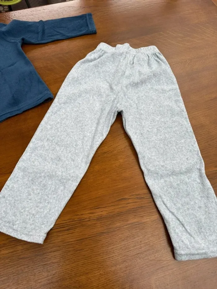 Pyjama deux pièces Tissaia gris et bleu 3 ans - photo numéro 16