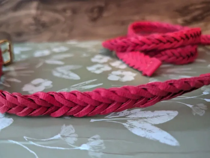 Ceinture ajustable rose/corail - photo numéro 2