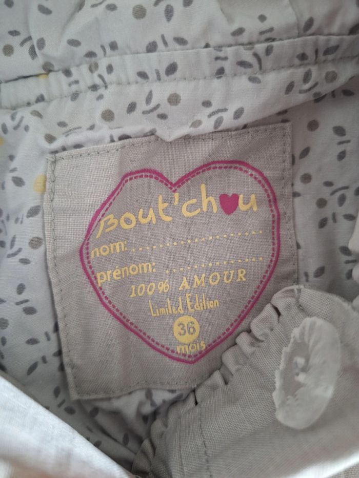 Manteau pour fille taille 4ans marque bout'chou très bon état - photo numéro 8