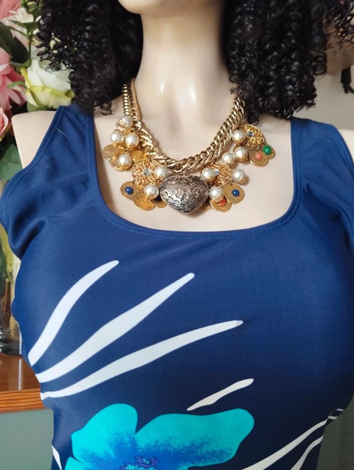 🥥 Maillot de Bain Style Classique Imprimé Graphique & Fleuri Tissaïa T48🥥 - photo numéro 4