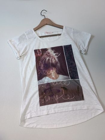 T-shirt blanc avec dessins M
