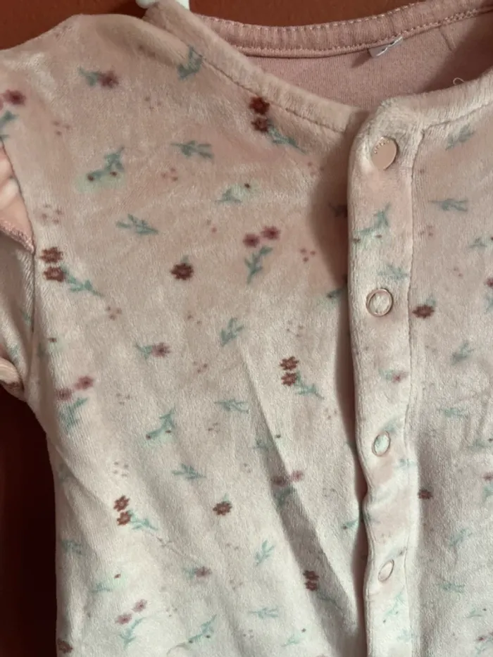 Pyjama velour Zeeman sans pied - photo numéro 2