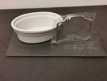 Assiette présentation foie gras