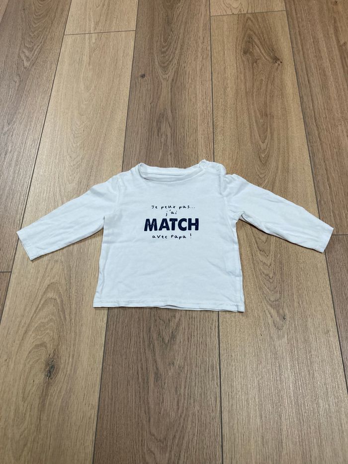 T-shirt manches longues blanc