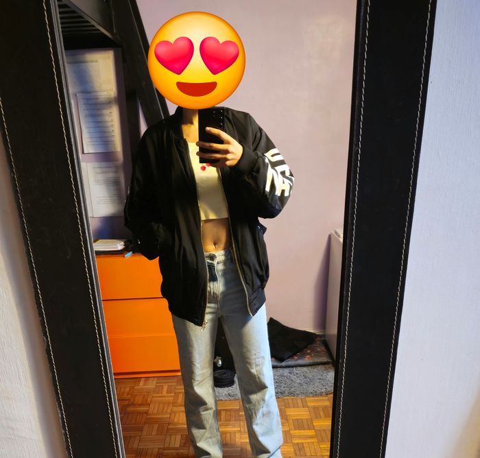 Veste bombers noire - photo numéro 6