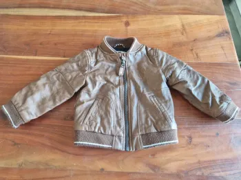 Veste similicuir marron 12-18mois