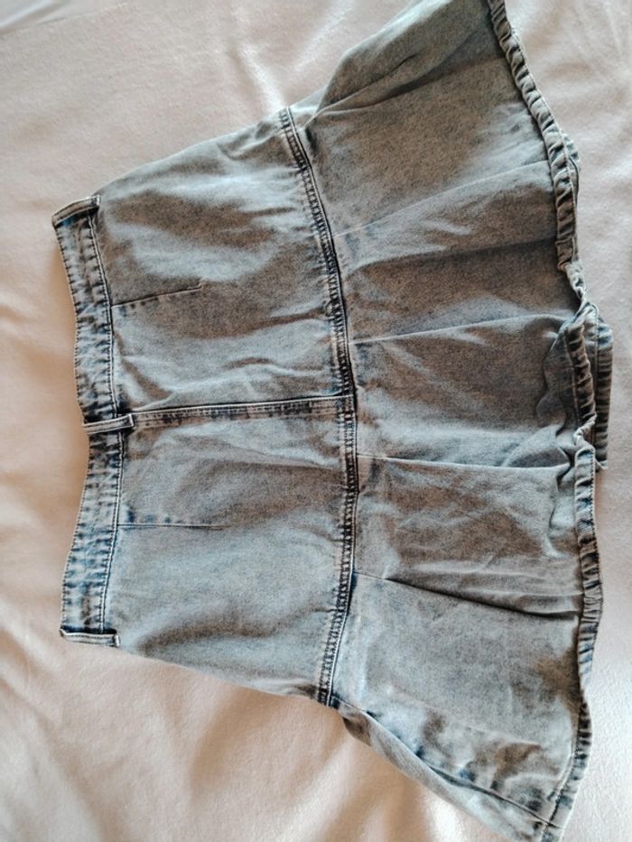 Jupe jeans effet usé - photo numéro 5