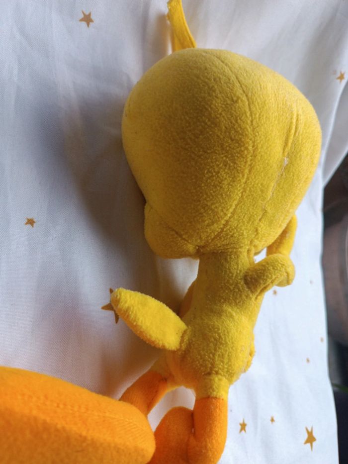 Peluche plush titi Grosminet allongé couché Looney Tunes toons figurine massue masse marteau - photo numéro 14