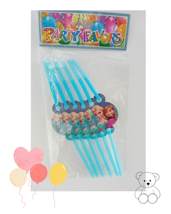 Lot de 6 pailles NEUVES Reine des Neiges