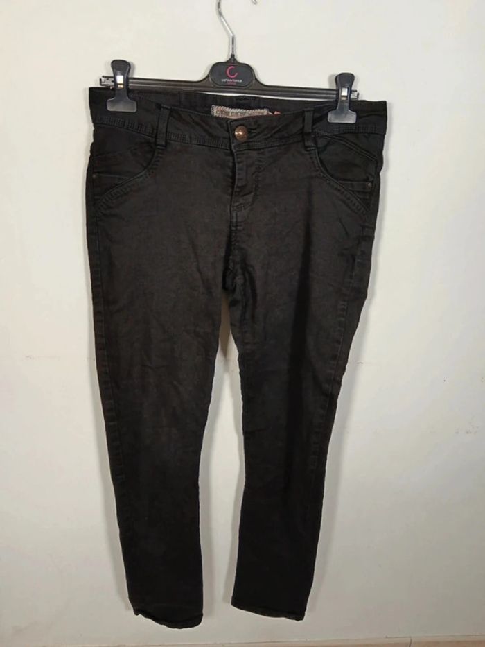 C17 jeans noir cache cache 40