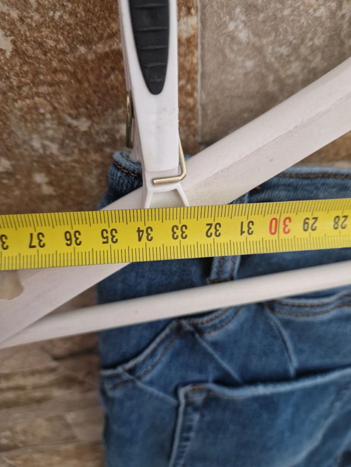 1 pantalon jean extensible taille 42 bleu marque Laulia - photo numéro 9