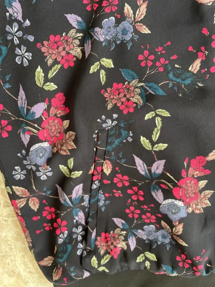 Veste fleuri doublé - photo numéro 4