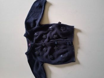 Gilet bleu marine avec motifs étoiles à sequins de marque Sergent Major