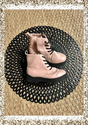 Bottines rose noir