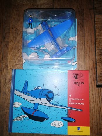 Tintin Avion N4 L Hydravion bleu