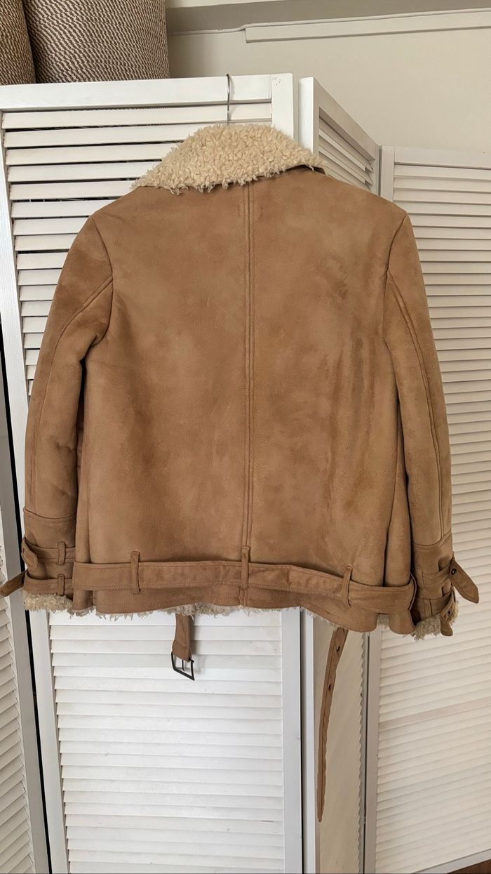 Veste fourrure beige - photo numéro 2