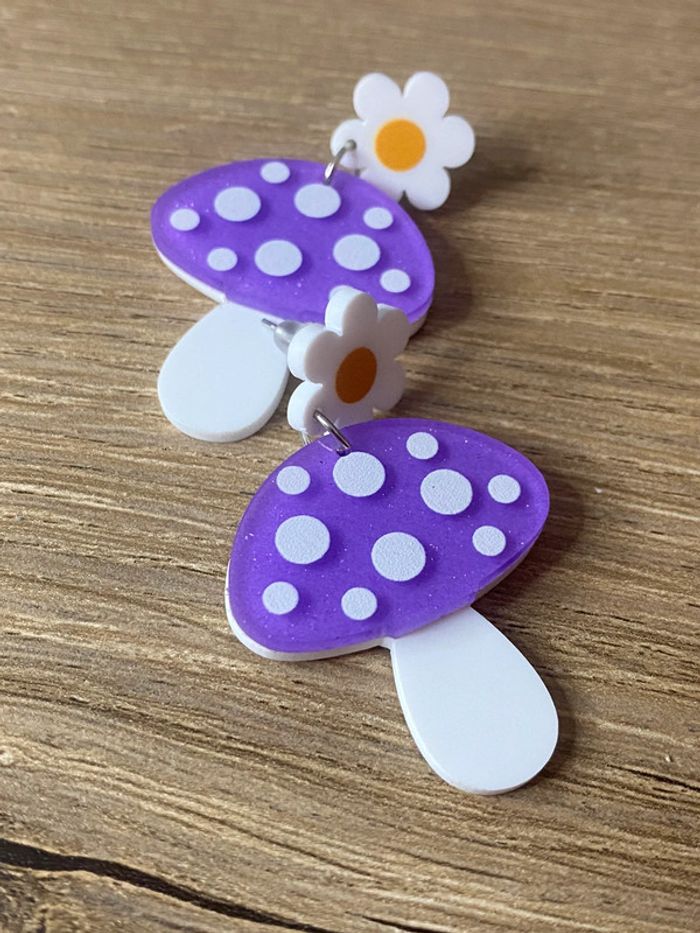 Boucles d oreilles Champignon tendances - photo numéro 4