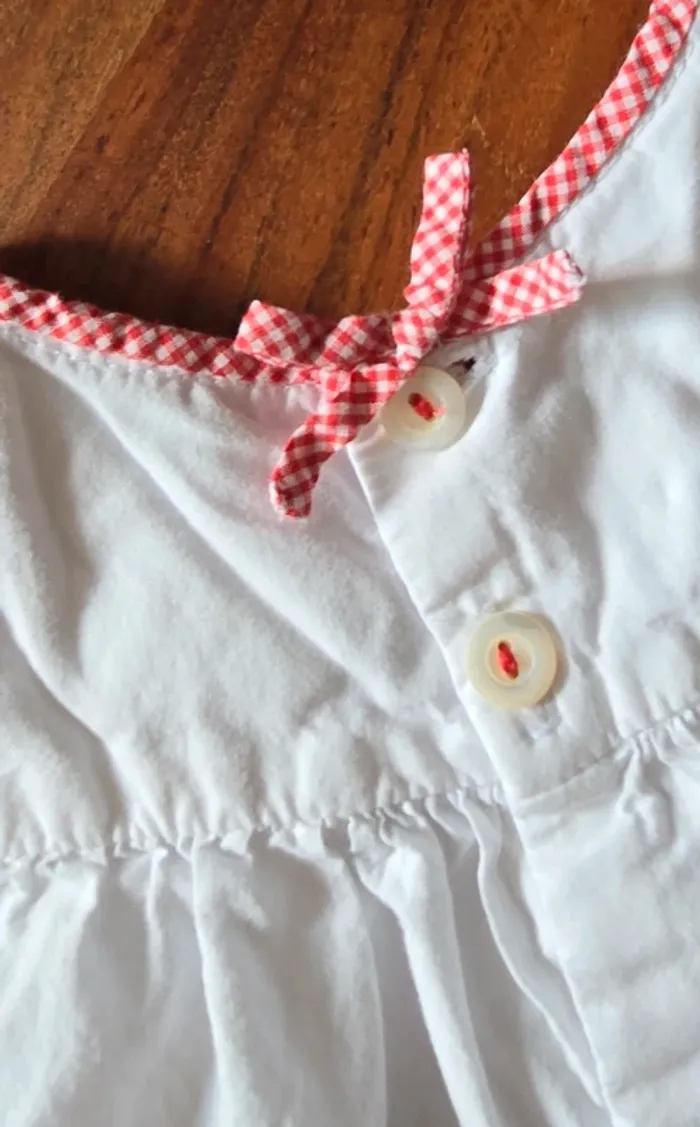 Blouse blanche Jacadi Taille 6 mois - photo numéro 5