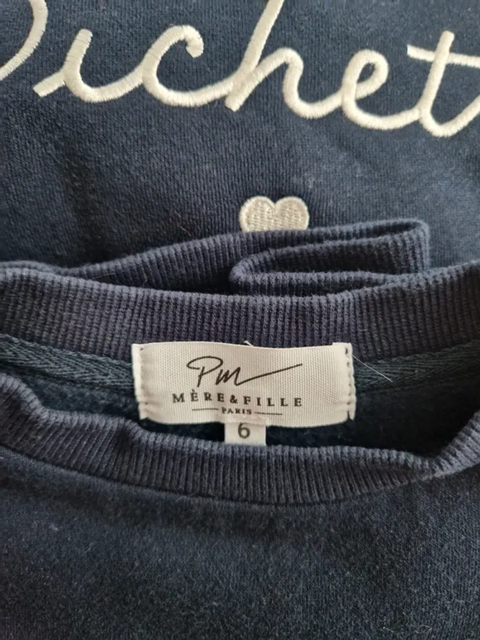Sweat femme et fille Mere et fille T.S et 6ans - photo numéro 3