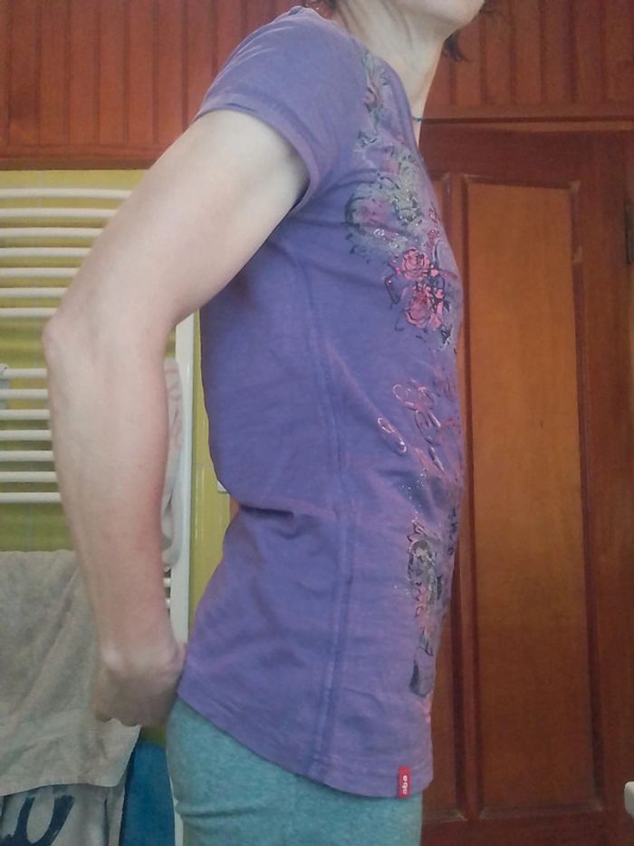T-shirt femme violet EDC by Esprit - photo numéro 5