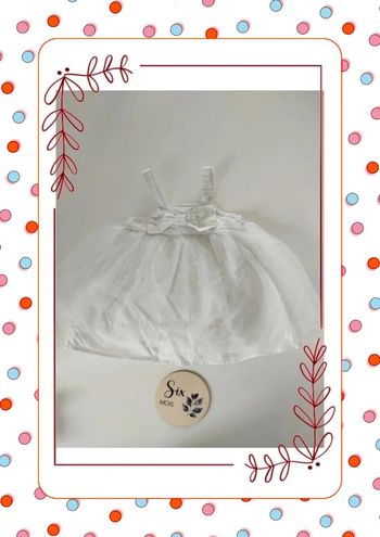 Robe blanche 6 mois