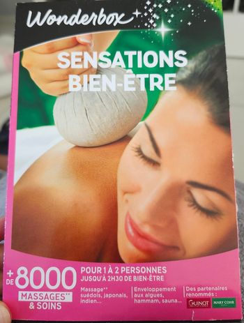 Lot de 2 wonderbox bien être 