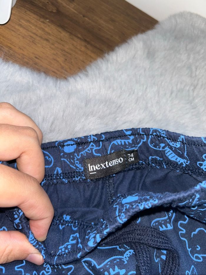 Pantalon souple bleu dinosaures - 9 mois - In extenso - photo numéro 3