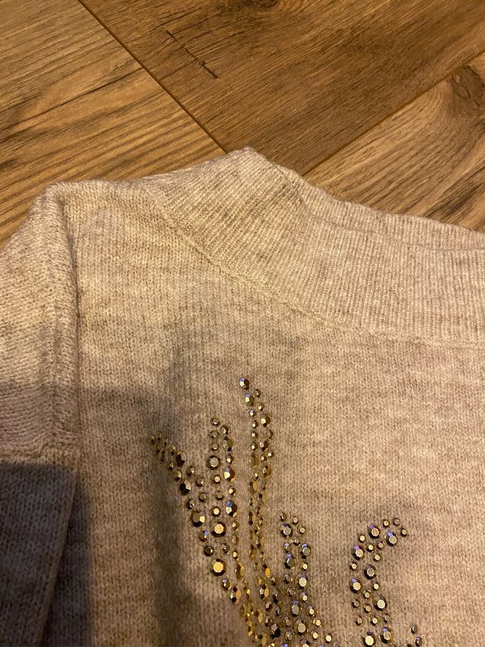 Pull camaieu beige Oh dear, Noël taille S - photo numéro 3
