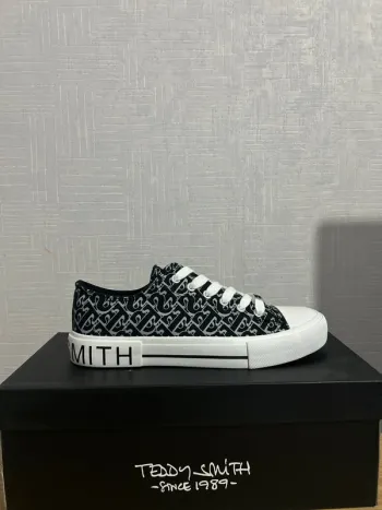 Baskets basses Teddy Smith Canvas noires grises blanches 41