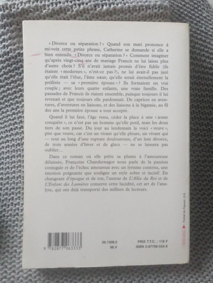 Françoise Chandernagor - La première épouse - photo numéro 2