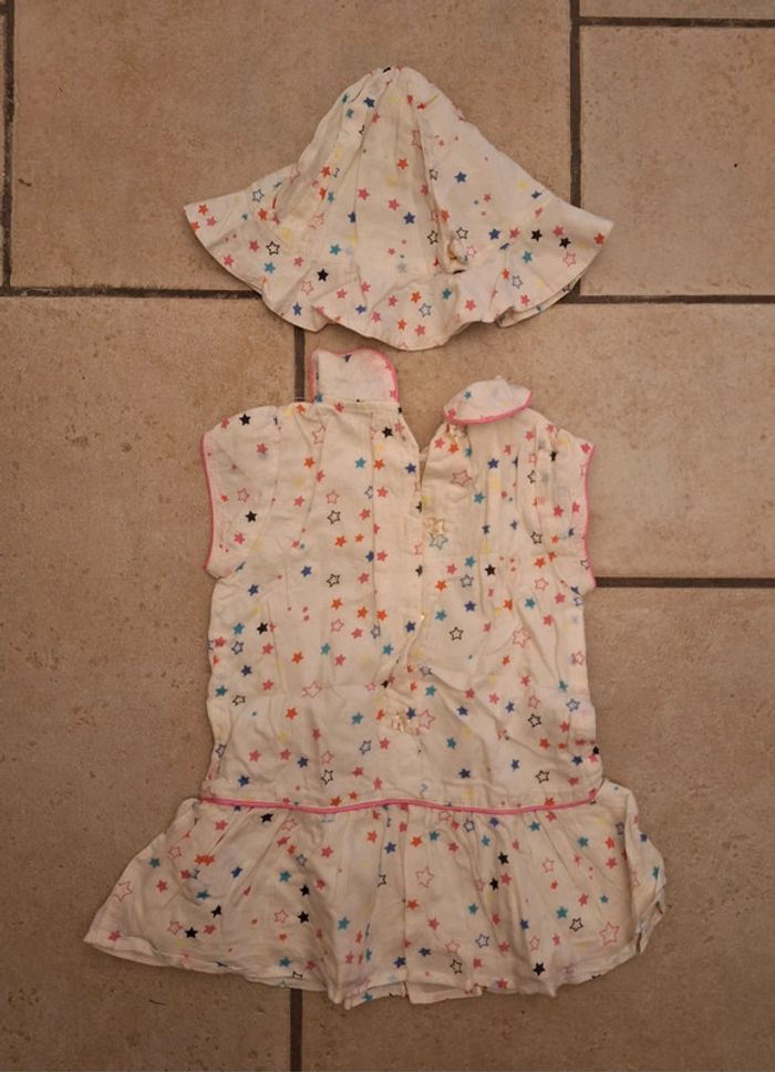 Robe + chapeau Cadet Rousselle 3 mois - photo numéro 2