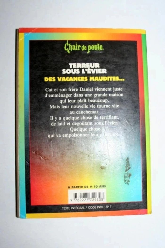 Chair de Poule : Terreur sous l'évier de R.L.Stine - photo numéro 2