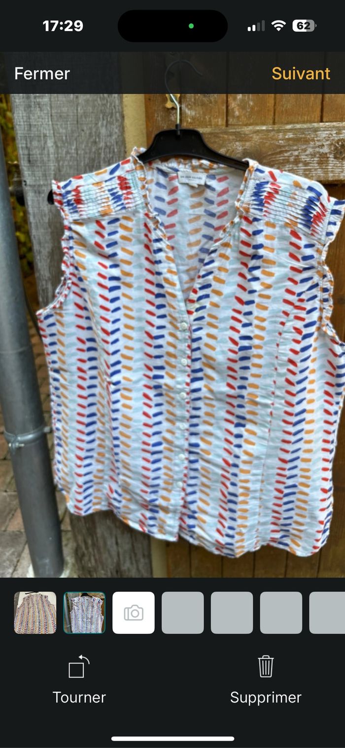 Chemise femme sans manches