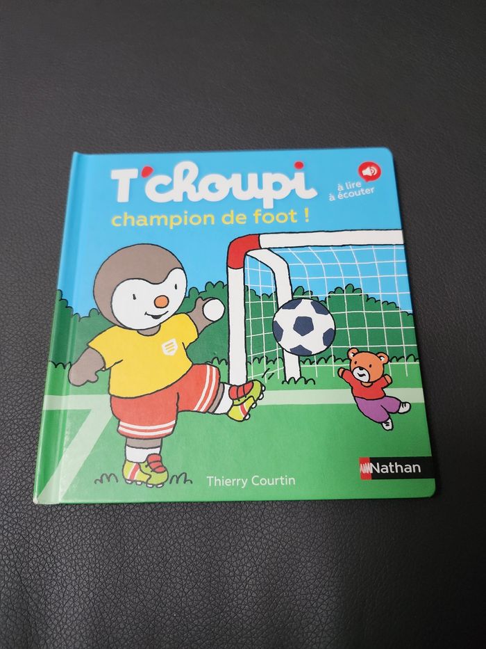 Livre enfant t'choupi champion de foot nathan