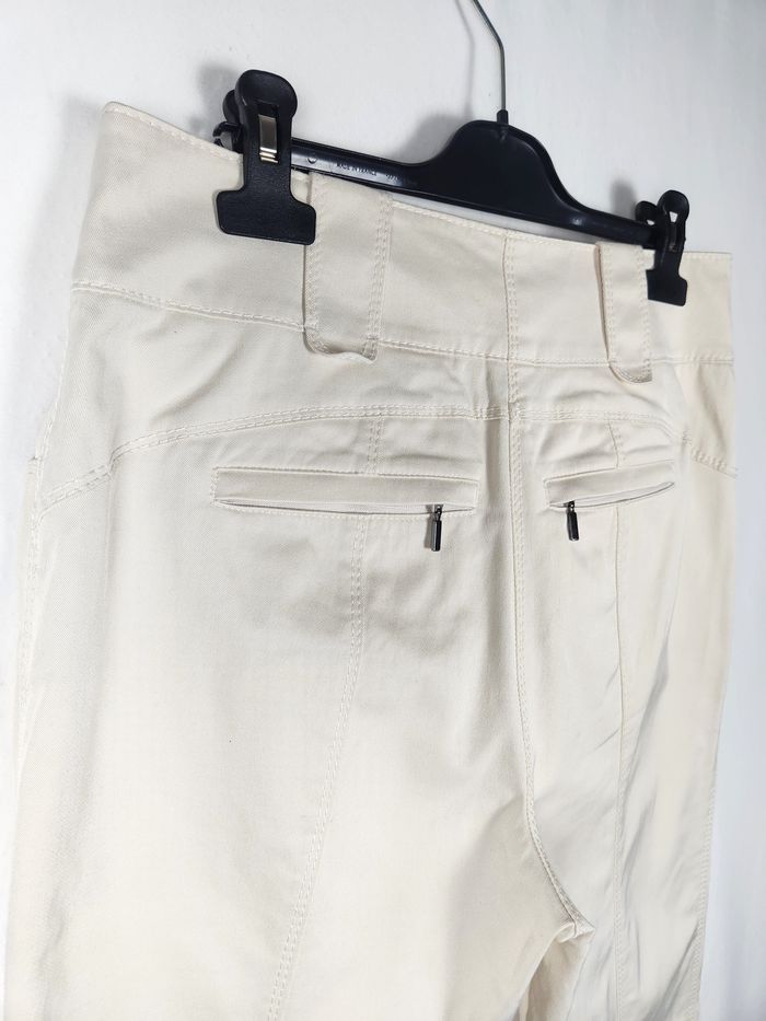 Pantalon Laurèl, couleur blanc cassé, taille 38 - photo numéro 6