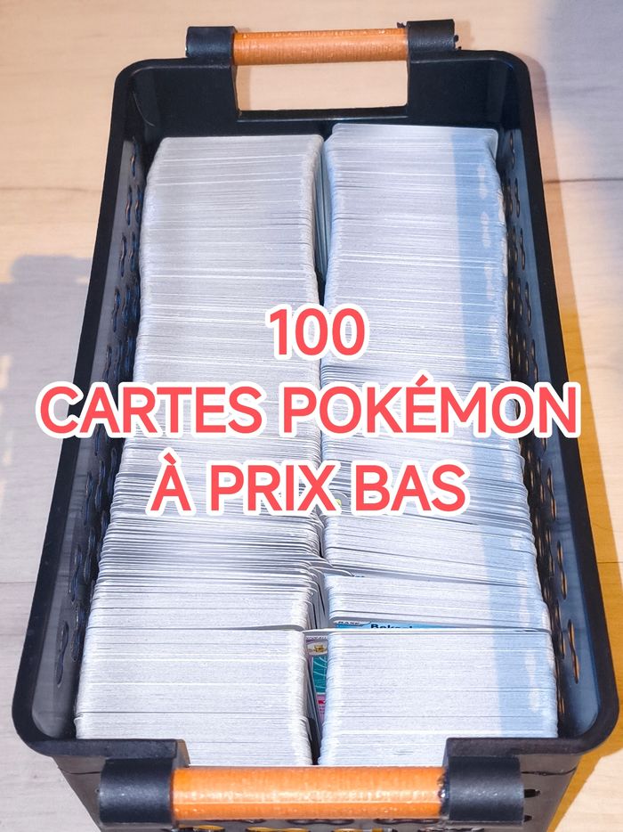 Lot de 100 cartes Pokémon VF en très bon état