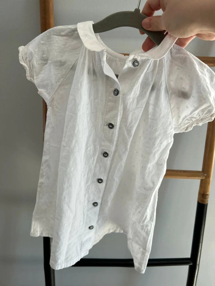 Robe en coton brodé Petit Bateau - Taille 18 mois - photo numéro 5