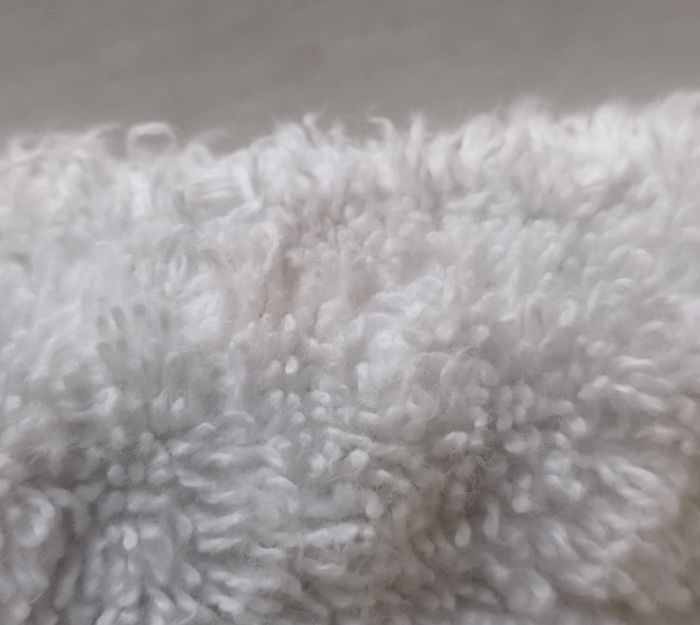 Peignoir blanc à capuche en coton - photo numéro 7