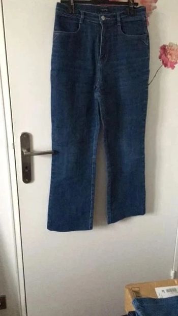 Jean droit taille haute