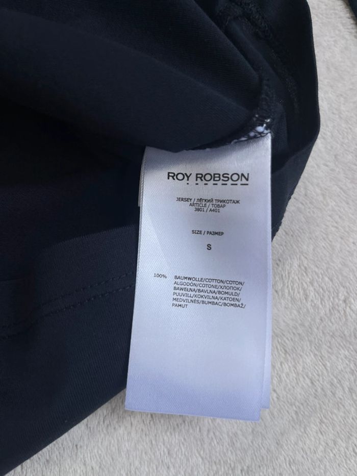 Roy Robson - Polo Manches Longues, bleu marine, taille S - photo numéro 4