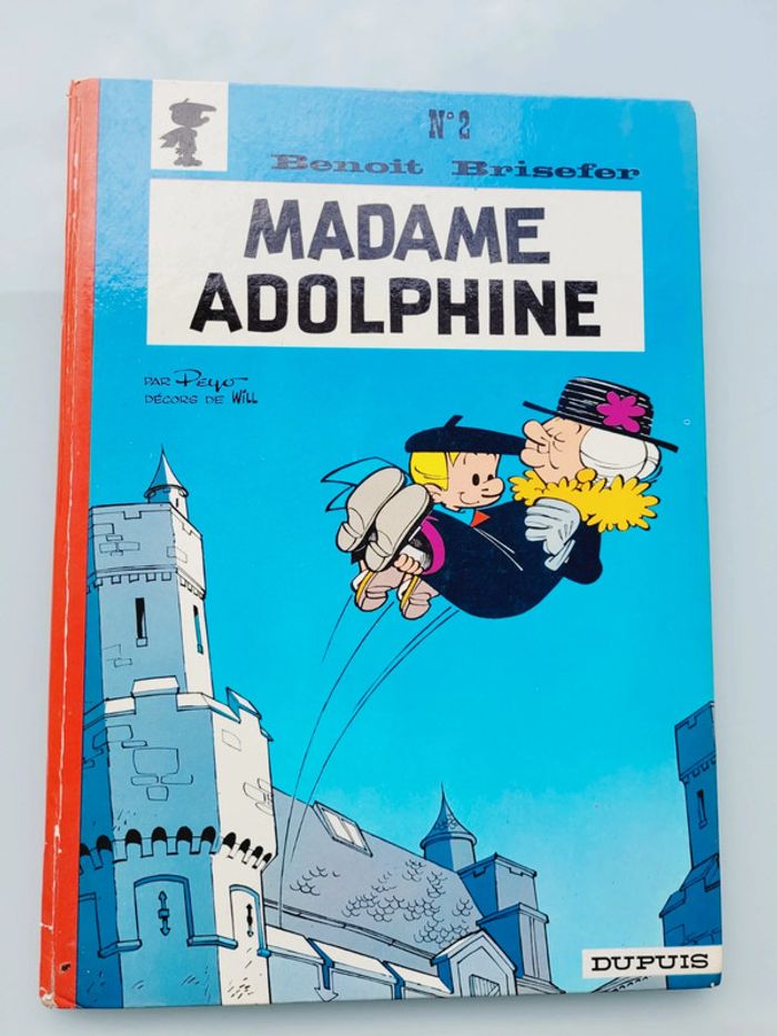 BD Mme Adolphine N°2, Benoit Brisefer, éditions dupuis 1971 cotée, dos rond (17)